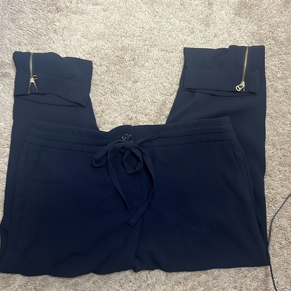 Ann Taylor LOFT Ankle Pants Dark Blue Zip Ankle Size 6 - Picture 2 of 13